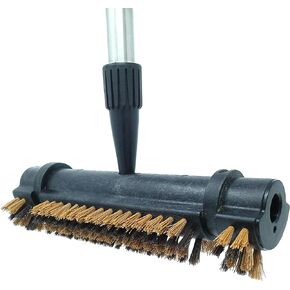 Cleanovation Deck Scrub Brush 53" Telescopic Handle 2 in 1 Patio Groove Stiff Bristle Patio Scrubber for Cleaning Deck Patio in Kuwait