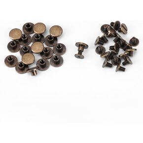 رأس مسطح، 20 قطعة رأس مسطح من النحاس النحاس مسامير مسامير مسمار مسمار مسمار مسمار مسمار الملحقات يصلح مسامير آلة تزيين البراغي مجموعة مسامير مسطحة (5 مم) in Kuwait