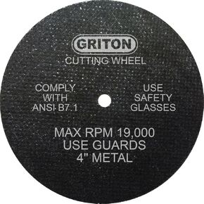عجلة قطع معدنية من Griton CA4032 Arbor للمعادن، قطر الفتحة 1/4 بوصة، القطر 4 بوصة، العرض 0.040 بوصة (عبوة من 50 قطعة) in Saudi Arabia