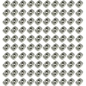 M4 T-Nut DGZZI 100PCS M4 Block Carbon Steel Nickel-Plated Half Round Roll in Sliding T Slot Nuts for 2020 Series Aluminum Extrusion Profile Fastener Parts, M4 Thread T Slide Nut in Saudi Arabia