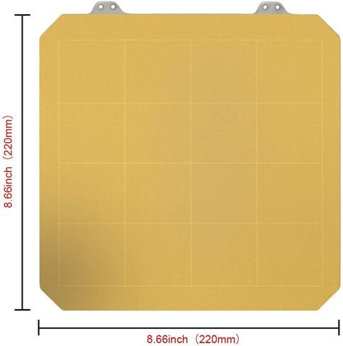 FYSETC 3D Printing Buildplate Steel Spring Sheet Bed 220x220mm/ 8.6x8.6 inch Preapplied PEI with Soft Mounting Base for Ant A8 Wanhao Duplicator i3 Monprice Make-r Geeeteh i3 in Saudi Arabia
