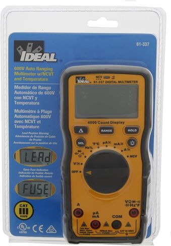 IDEAL Industries INC. 61-337 600V Auto Range Multimeter w/NCVT & Temp in Saudi Arabia