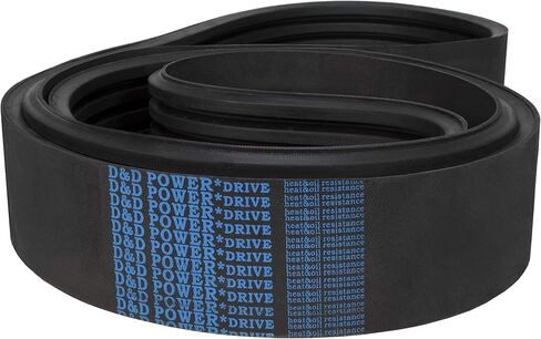 D&D PowerDrive 5V750/04 Banded Belt, 5/8" x 75" OC, Rubber, 4 Band in Kuwait