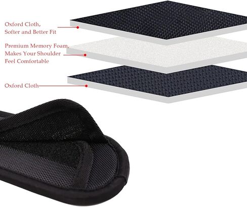 NEPAK 2 Pack Replacement Shoulder Pad Air Cushion Pad Curved for Shoulder Bags,Guitar Pad,Shoulder Strap Pad,Relieve Shoulder Pain(8 x 32 x 1.3cm) in Kuwait
