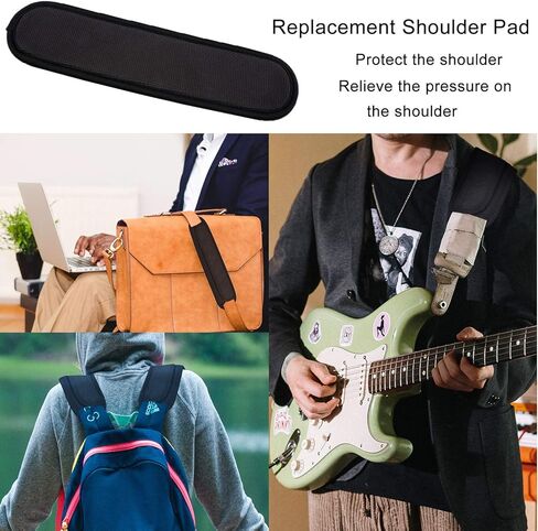 NEPAK 2 Pack Replacement Shoulder Pad Air Cushion Pad Curved for Shoulder Bags,Guitar Pad,Shoulder Strap Pad,Relieve Shoulder Pain(8 x 32 x 1.3cm) in Kuwait