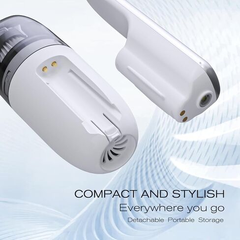 RUCUIAPE Handheld Vacuum, Car Vacuum Cleaner High Power, 12Kpa Suction Car Vacuum Portable with LED Light, Mini Handheld Vacuum Cordless for Home, Office and Car in Saudi Arabia