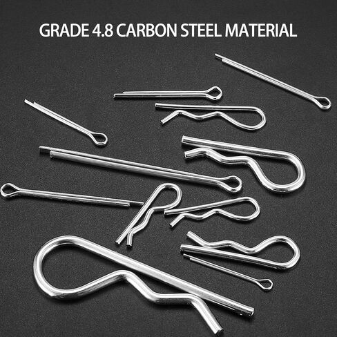 مجموعة متنوعة من 250 قطعة من دبابيس كوتر، بما في ذلك 110 قطعة من دبابيس شعر كوتر، و140 قطعة من مشابك كوتر على شكل حرف R، ودبابيس كوتر شديدة التحمل، مجموعة تثبيت دبابيس الشعر الزنبركية للوصلة، وجزازة العشب، والشاحنة in Kuwait