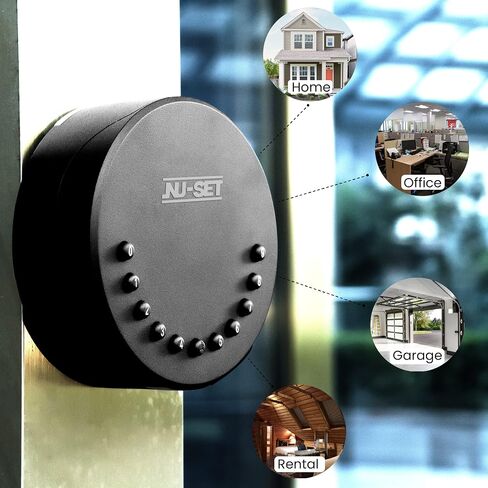 NU-SET Smart Lock Box - Remote Program your lock box when you are miles away. Store keys, cards, and key fobs. Great for home, vacation rental, home care, dog sitters, property management and realtor. in Kuwait