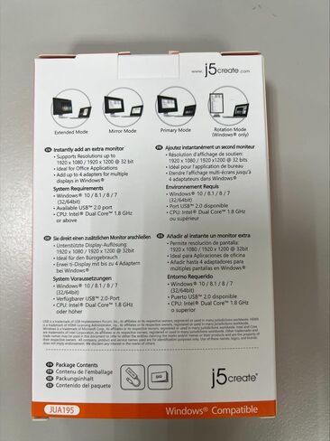 j5create USB to HDMI Display Adapter- USB to HDMI 1080P Cable Converter Adapter for Windows (JUA195) in Saudi Arabia
