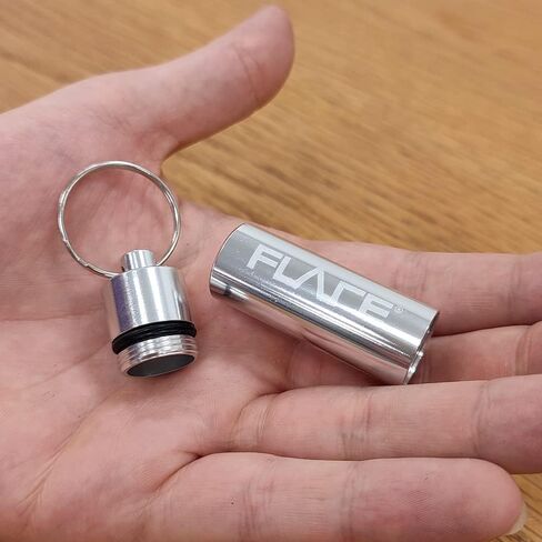 فلير اوديو سلسلة مفاتيح فضية من الالومنيوم المتين خفيف الوزن ومقاوم للماء in Kuwait