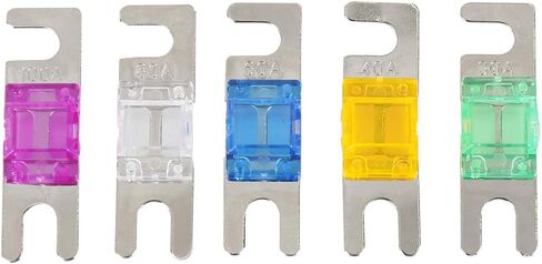 مجموعة صمامات ANL الصغيرة للسيارات من X AUTOHAUX 30 أمبير 40 أمبير 60 أمبير 80 أمبير 100 أمبير in Kuwait