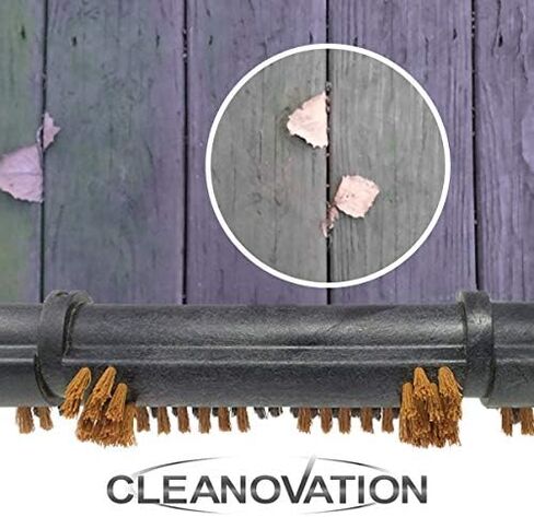 فرشاة تنظيف سطح السفينة مقاس 53 بوصة مقبض تلسكوبي 2 في 1 فرشاة تنظيف الفناء ذات شعيرات خشنة لتنظيف فناء سطح السفينة in Kuwait