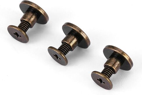 رأس مسطح، 20 قطعة رأس مسطح من النحاس النحاس مسامير مسامير مسمار مسمار مسمار مسمار مسمار الملحقات يصلح مسامير آلة تزيين البراغي مجموعة مسامير مسطحة (5 مم) in Kuwait