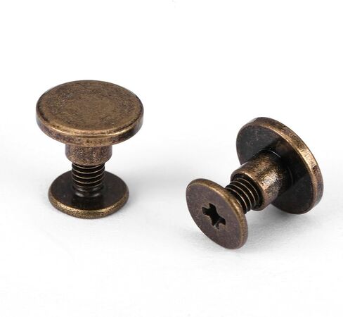 رأس مسطح، 20 قطعة رأس مسطح من النحاس النحاس مسامير مسامير مسمار مسمار مسمار مسمار مسمار الملحقات يصلح مسامير آلة تزيين البراغي مجموعة مسامير مسطحة (5 مم) in Kuwait