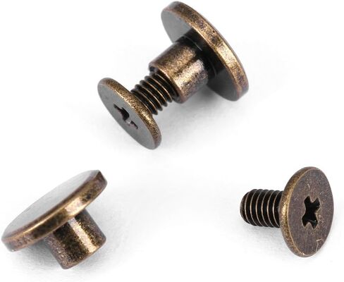 رأس مسطح، 20 قطعة رأس مسطح من النحاس النحاس مسامير مسامير مسمار مسمار مسمار مسمار مسمار الملحقات يصلح مسامير آلة تزيين البراغي مجموعة مسامير مسطحة (5 مم) in Kuwait