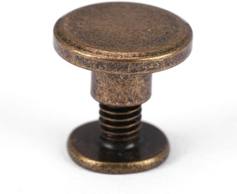 رأس مسطح، 20 قطعة رأس مسطح من النحاس النحاس مسامير مسامير مسمار مسمار مسمار مسمار مسمار الملحقات يصلح مسامير آلة تزيين البراغي مجموعة مسامير مسطحة (5 مم) in Kuwait