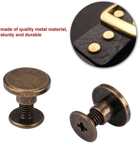 رأس مسطح، 20 قطعة رأس مسطح من النحاس النحاس مسامير مسامير مسمار مسمار مسمار مسمار مسمار الملحقات يصلح مسامير آلة تزيين البراغي مجموعة مسامير مسطحة (5 مم) in Kuwait