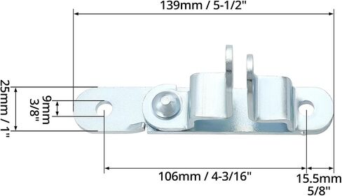 QWORK Trailer Door & Ramp Locking Hasp, 2 Pack Cam Lock Latch Keeper, Enclosed Trailer Door Latch, Trailer Cam-Action Hasp Lock Mechanism in Saudi Arabia