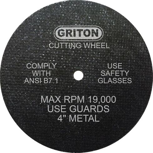 عجلة قطع معدنية من Griton CA4032 Arbor للمعادن، قطر الفتحة 1/4 بوصة، القطر 4 بوصة، العرض 0.040 بوصة (عبوة من 50 قطعة) in Saudi Arabia