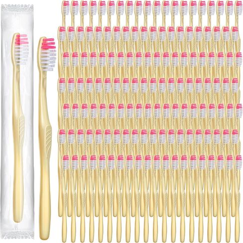 1000 Pcs Disposable Toothbrushes Bulk Individually Wrapped Manual Soft Bristle Travel Toothbrushes Single Use Toothbrush for Adult Kid Homeless Hotel Toiletries Camping Office School Hygiene Supply in Saudi Arabia