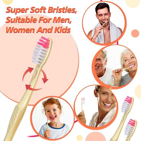 1000 Pcs Disposable Toothbrushes Bulk Individually Wrapped Manual Soft Bristle Travel Toothbrushes Single Use Toothbrush for Adult Kid Homeless Hotel Toiletries Camping Office School Hygiene Supply in Saudi Arabia