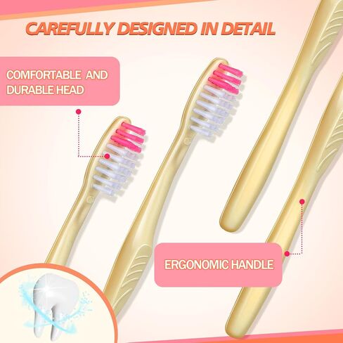 1000 Pcs Disposable Toothbrushes Bulk Individually Wrapped Manual Soft Bristle Travel Toothbrushes Single Use Toothbrush for Adult Kid Homeless Hotel Toiletries Camping Office School Hygiene Supply in Saudi Arabia