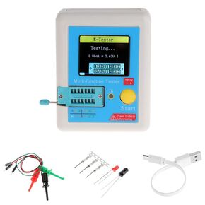 HiLetgo LCR-T7 Transistor Tester TFT Diode Triode Capacitance Meter LCR Meter NPN PNP MOSFET IR Multifunction Tester Multimeter