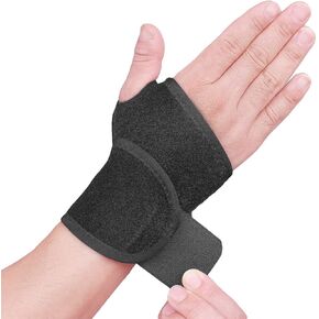 قطعتان من دعامة دعم المعصم، حزام معصم قابل للتعديل للياقة البدنية، رفع الأثقال، التهاب الأوتار، التهاب مفاصل النفق الرسغي، تخفيف آلام المفاصل، التهاب أوتار المعصم (أسود) in Kuwait