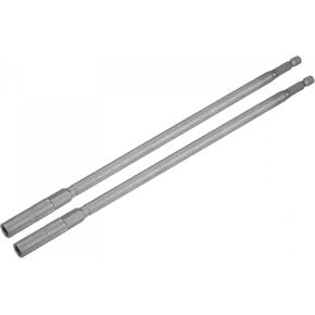 uxcell 1/4" Quick-Change Hex Shank 5.5mm Nut Setter Driver Drill Bit, 9.84" Length, Metric No-magnetic 2 Pcs