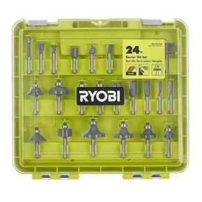 طقم ريش راوتر 24 قطعة مع جراب من RYOBI in Kuwait