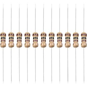 YOKIVE 100 PCS Carbon Film Resistors, 1/4W 100 Ohm 5% Tolerances Resistor, Good for DIY Electronic Projects (4 Color Band, 1.77x0.09-Inch) in Kuwait