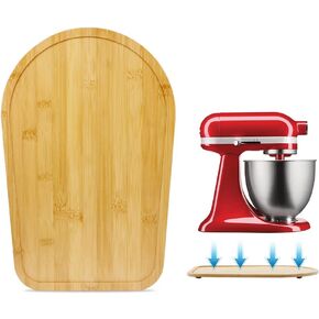 منزلق بساط خلاط من الخيزران متوافق مع مساعد المطبخ برأس مائل 4.5-5 كيو تي، خلاط حامل - حامل تخزين سطح المطبخ، علبة منزلقة لمساعدة المطبخ 4.5-5 كيو تي، صينية تحريك جهاز الخلاط in Kuwait