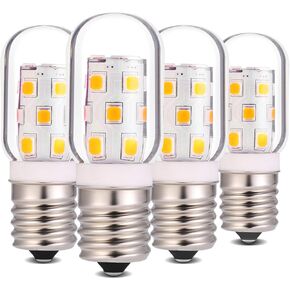 Neanete LED لمبة ضوء الميكروويف فوق موقد استبدال الأجهزة 40W المتوهجة للثلاجة، غطاء محرك السيارة E17 قاعدة متوسطة 3W 360lm عكس الضوء الأبيض الدافئ 3000K حزمة من 2 in Kuwait