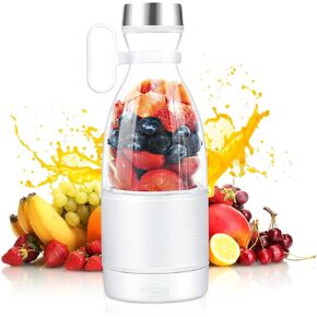 خلاط محمول، خلاط بحجم شخصي من SHAPESHE، عصير طازج قابل لإعادة الشحن عبر USB مع 6 شفرات، خلاط عصير صغير للمطبخ أثناء السفر وصالة الألعاب الرياضية، 450 مل/15.2 أونصة in Kuwait