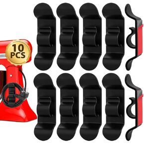 Jeymei Cord Organizer for Appliances,6Pcs Black Appliance Cord Wraps | Small Cord Winder Cord Holder Wire Wrapper for Appliance,Kitchen Gadgets Stick on Pressure Cooker, Mixer, Blender,Air Fryer in Kuwait