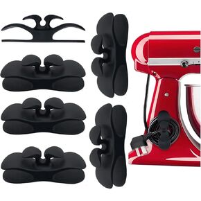 Cord Organizer for Appliances 4 Pcs Cord Wrappers for Kitchen Appliances with Super Sticky Adhesive for Small Home Appliances Cord Keeper on Stand Mixer,Blender,Coffee Maker,Pressure Cooker