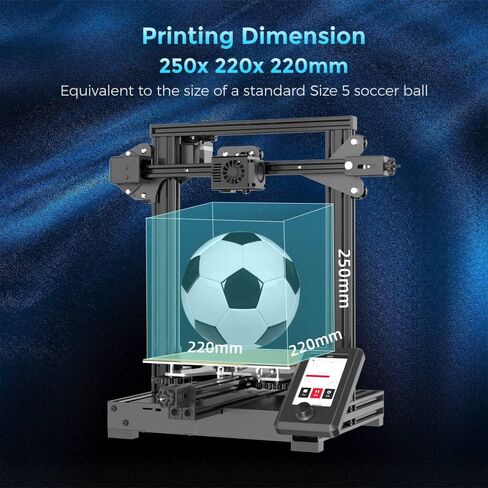 Voxelab ترقية Aquila X3، طابعة FDM ثلاثية الأبعاد، تسوية تلقائية ذات 25 نقطة ومنصة فولاذية مغناطيسية قابلة للإزالة، سرعة تصل إلى 200 مم/ ثانية، حجم طباعة 220 × 220 × 250 مم in Kuwait