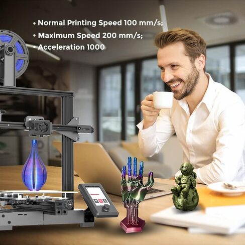 Voxelab ترقية Aquila X3، طابعة FDM ثلاثية الأبعاد، تسوية تلقائية ذات 25 نقطة ومنصة فولاذية مغناطيسية قابلة للإزالة، سرعة تصل إلى 200 مم/ ثانية، حجم طباعة 220 × 220 × 250 مم in Kuwait