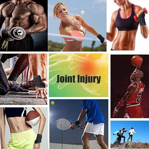 قطعتان من دعامة دعم المعصم، حزام معصم قابل للتعديل للياقة البدنية، رفع الأثقال، التهاب الأوتار، التهاب مفاصل النفق الرسغي، تخفيف آلام المفاصل، التهاب أوتار المعصم (أسود) in Kuwait