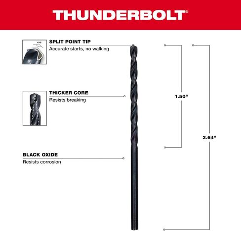 MilWAUKEE ELEC TOOL 48-89-2713 7/64 "ريشة حفر سوداء (2 حزمة) in Saudi Arabia
