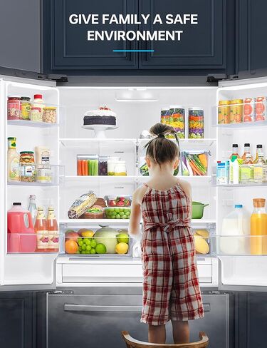 KINDEEP 7W Refrigerator Light Bulb, A15 LED Bulb, 60 Watt Equivalent, Daylight White 5000K, 700LM, Waterproof Appliance Fridge Light Bulb, Ceiling Fan, Non-Dimmable, E26 Medium Base, 2 Pack in Kuwait