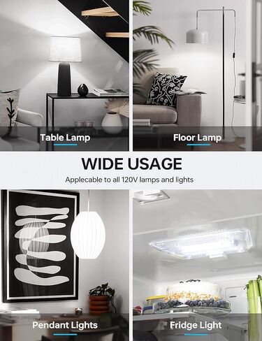 KINDEEP 7W Refrigerator Light Bulb, A15 LED Bulb, 60 Watt Equivalent, Daylight White 5000K, 700LM, Waterproof Appliance Fridge Light Bulb, Ceiling Fan, Non-Dimmable, E26 Medium Base, 2 Pack in Kuwait