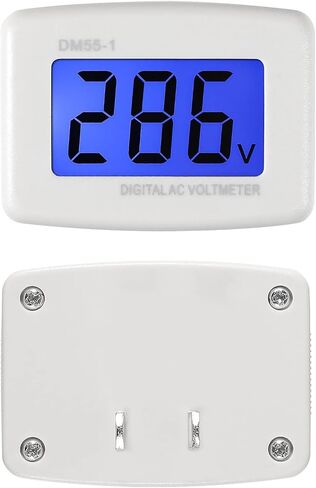 Diitao 2 قطعة التيار المتناوب 80-300 فولت LCD الفولتميتر الرقمي، شقة الولايات المتحدة التوصيل قياس الجهد رصد التيار المتناوب 110 فولت 220 فولت لوحة الجهد السلطة فولت اختبار مراقب قياس متر in Saudi Arabia