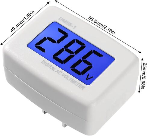 Diitao 2 قطعة التيار المتناوب 80-300 فولت LCD الفولتميتر الرقمي، شقة الولايات المتحدة التوصيل قياس الجهد رصد التيار المتناوب 110 فولت 220 فولت لوحة الجهد السلطة فولت اختبار مراقب قياس متر in Saudi Arabia