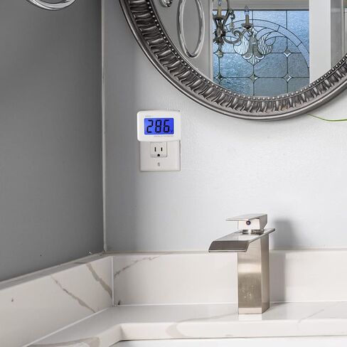 Diitao 2 قطعة التيار المتناوب 80-300 فولت LCD الفولتميتر الرقمي، شقة الولايات المتحدة التوصيل قياس الجهد رصد التيار المتناوب 110 فولت 220 فولت لوحة الجهد السلطة فولت اختبار مراقب قياس متر in Saudi Arabia