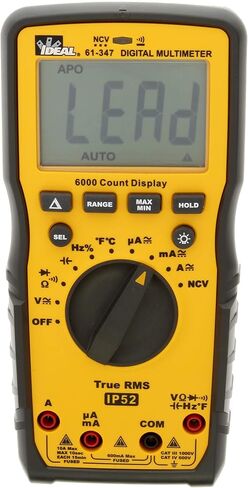 IDEAL Industries INC. 61-347 - AC/DC 1000V TRMS Multimeter, CAT III, CAT IV in Saudi Arabia