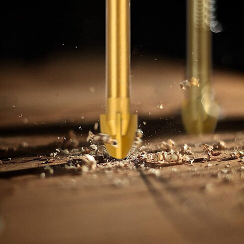 طقم لقم مثقاب زجاجية مطلية بالتيتانيوم من 6 قطع، 4 حواف قطع براس رمح متقاطع مع ساق سداسية لبلاط السيراميك والرخام والمرايا والزجاج، 4 ملم 5 ملم 6 ملم 8 ملم 10 ملم 12 ملم in Kuwait