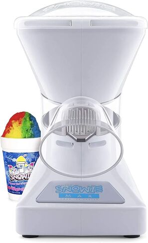 SNOWIE Little Snowie Max Snow Cone Machine (6-Stick Kit, White) | Premium Shaved Ice Maker, With Powder Sticks Syrup Mix in Saudi Arabia