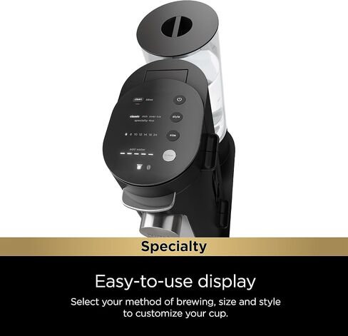 Ninja PB051 Pods & Grounds Specialty Single-Serve Coffee Maker, K-Cup Pod Compatible, Built-In Milk Frother, 6-oz. Cup to 24-oz. Travel Mug Sizes, Black in Saudi Arabia
