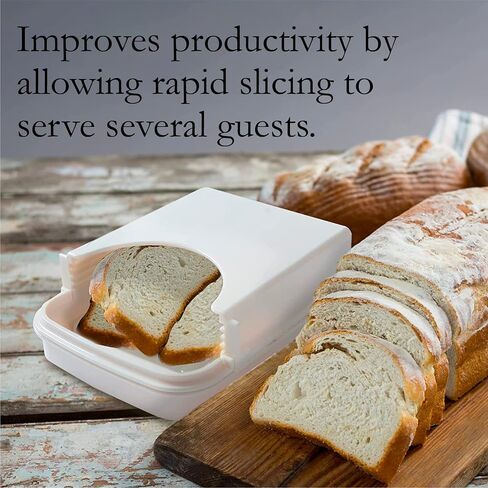 KitchenThinker Bread Slicer for Homemade Bread, Plastic Bread Slicer Machine and Compact Bread Slicing Guide 4 Sizes Bread Loaf Slicer Thin Bread Cutter, Foldable and Manual Bread Slicer for Kitchen in Saudi Arabia